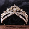Legierte Braut-Tiara mit Strassstein-Akzenten