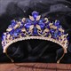 Blatt-Legierungs-Strassstein-Braut-Tiara-Krone