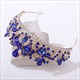 Blatt-Legierungs-Strassstein-Braut-Tiara-Krone