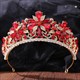 Blatt-Legierungs-Strassstein-Braut-Tiara-Krone