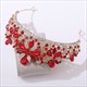 Blatt-Legierungs-Strassstein-Braut-Tiara-Krone