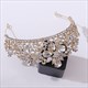 Blatt-Legierungs-Strassstein-Braut-Tiara-Krone