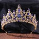 Glitzernde legierte Kristall-Braut-Tiara mit Strassstein-Akzenten