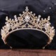 Alloy Plated Bridal Tiara With Rhinestone Accents