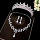 Strassstein-Geburtstagsmädchen-Tiara-Halsketten- und Ohrring-Set