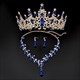 Strassstein-Geburtstagsmädchen-Tiara-Halsketten- und Ohrring-Sets