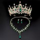 Strassstein-Geburtstagsmädchen-Tiara-Halsketten- und Ohrring-Sets