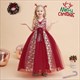 Girls V-Neck Sleeveless Embroidery Birthday Princess Dresses