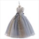 Girls V-Neck Sleeveless Embroidery Birthday Princess Dresses