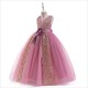 Girls V-Neck Sleeveless Embroidery Birthday Princess Dresses