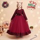 Sequin Long Sleeve Birthday Princess Dress