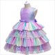 Lace Embellished Layered Tiered Birthday Princess Dress