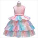 Lace Embellished Layered Tiered Birthday Princess Dress