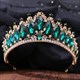 Baroque Crystal Bridal Tiara With Rhinestone Accents