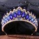 Baroque Crystal Bridal Tiara With Rhinestone Accents