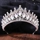 Baroque Crystal Bridal Tiara With Rhinestone Accents
