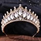 Baroque Crystal Bridal Tiara With Rhinestone Accents