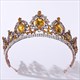 Barocke Braut-Tiara mit Strasssteinen und Kristallen
