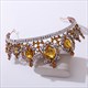 Barocke Braut-Tiara mit Strasssteinen und Kristallen