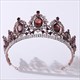 Barocke Braut-Tiara mit Strasssteinen und Kristallen