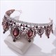 Barocke Braut-Tiara mit Strasssteinen und Kristallen