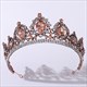 Barocke Braut-Tiara mit Strasssteinen und Kristallen
