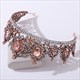 Barocke Braut-Tiara mit Strasssteinen und Kristallen
