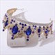 Alloy Bridal Tiara With Rhinestone Accents