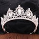 Alloy Bridal Tiara With Rhinestone Accents