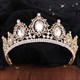Alloy Bridal Tiara With Rhinestone Accents