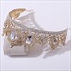 Alloy Bridal Tiara With Rhinestone Accents