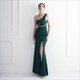 One Shoulder Mermaid Split Front Prom Dress With Beading