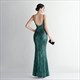 Sequin V-Neck Spaghetti Strap Mermaid Backless Prom Dress