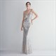 Sequin V-Neck Spaghetti Strap Mermaid Backless Prom Dress