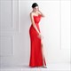 Strapless Mermaid Split Front Prom Dress With Tassel