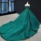 Off The Shoulder Beaded Lace Applique Prom Dress