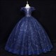Lace Applique Cap Sleeves Ball Gown Dresses With Open Back