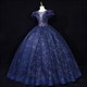Lace Applique Cap Sleeves Ball Gown Dresses With Open Back