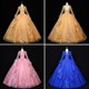 Lace Applique Keyhole Back Ball Gown Dresses With Long Sleeves