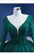 V-Neck Ball Gown Prom Dresses With Long Sleeves