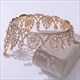 Baroque Beaded Bridal Tiara In Round