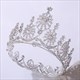 Baroque Beaded Bridal Tiara In Round