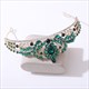 Barocke Braut-Tiara aus Kristall mit Strass-Akzenten