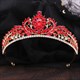 Barocke Braut-Tiara aus Kristall mit Strass-Akzenten
