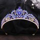Barocke Braut-Tiara aus Kristall mit Strass-Akzenten