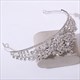 Barocke Braut-Tiara aus Kristall mit Strass-Akzenten