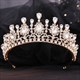 Baroque Drip Rhinestone Crystal Bridal Tiara