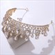 Baroque Drip Rhinestone Crystal Bridal Tiara