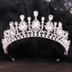 Baroque Drip Rhinestone Crystal Bridal Tiara