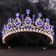 Baroque Drip Rhinestone Crystal Bridal Tiara
